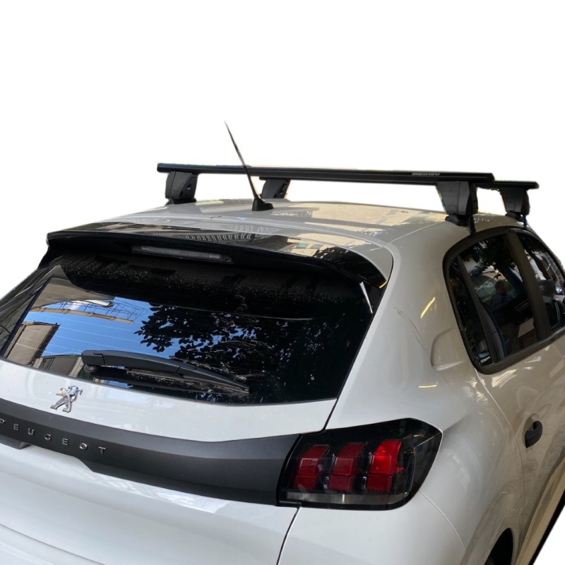 KIT ΜΕ ΜΠΑΡΕΣ ΟΡΟΦΗΣ ΓΙΑ PEUGEOT 208 II 5D 06/2019+ (12500/MB+DLKIT41G) ΑΛΟΥΜΙΝΙΟΥ DELTA BLACK MENABO? - 2 ΤΕΜ.