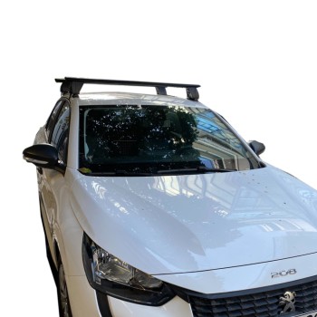 KIT ΜΕ ΜΠΑΡΕΣ ΟΡΟΦΗΣ ΓΙΑ PEUGEOT 208 II 5D 06/2019+ (12500/MB+DLKIT41G) ΑΛΟΥΜΙΝΙΟΥ DELTA BLACK MENABO? - 2 ΤΕΜ.