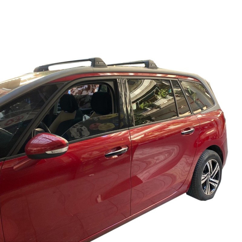 KIT ΜΕ ΜΠΑΡΕΣ ΟΡΟΦΗΣ ΓΙΑ CITROEN C4 GRAND PICASSO ΜΕ ΗΛΙΟΡΟΦΗ/FLUSH RAILS (Y8050223+YK774W) FLUSH BLACK BAR YAKIMA