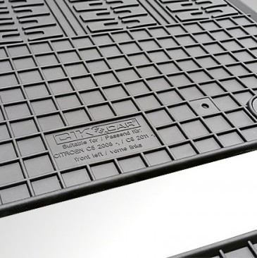 ΜΑΡΚΕ ΠΑΤΑΚΙΑ ΣΕ ΣΚΑΦΗ ΛΑΣΤΙΧΟ ΓΙΑ CITROEN C5 2008-2011 / C5 FACELIFT 2011-2017 ΣΕ ΜΑΥΡΟ ΧΡΩΜΑ ΜΕ ΚΟΥΜΠΩΜΑΤΑ CIK - 4 ΤΕΜ.