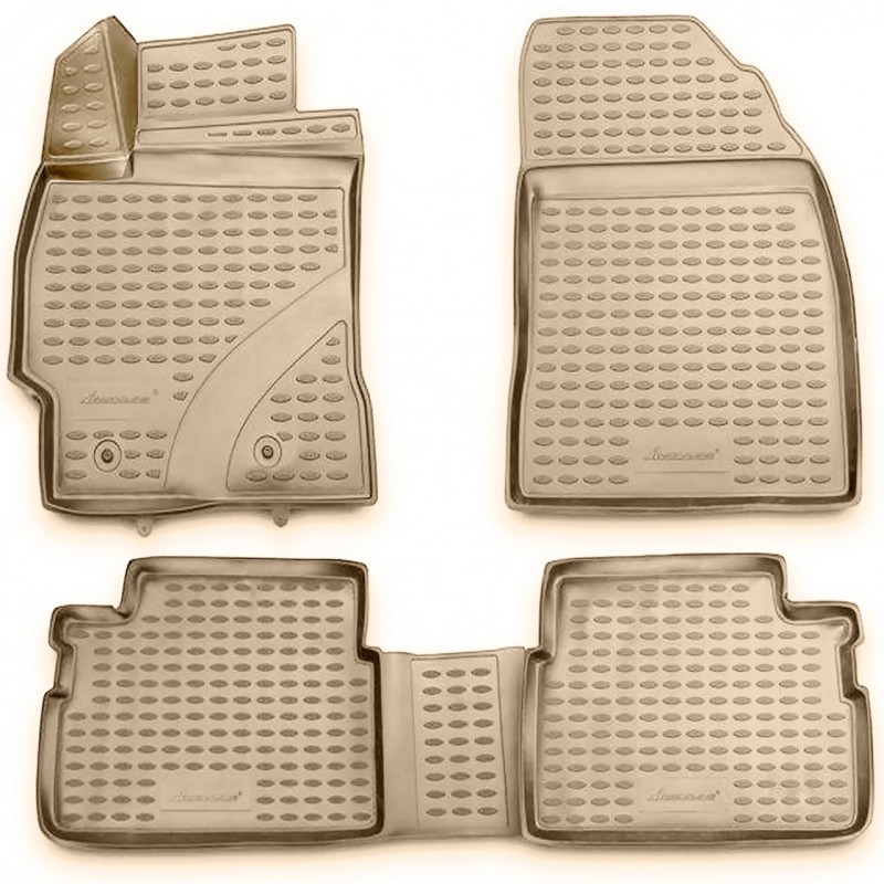 ΜΑΡΚΕ ΠΑΤΑΚΙΑ ΣΕ ΣΚΑΦΗ TPE ΛΑΣΤΙΧΟ ΓΙΑ TOYOTA COROLLA 2013-2019  ΣΕ ΜΠΕΖ ΧΡΩΜΑ NOVLINE - 4 ΤΕΜ.