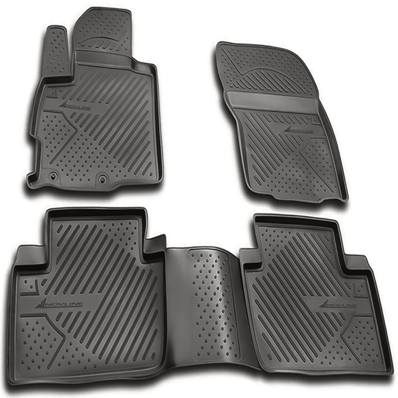 ΜΑΡΚΕ ΠΑΤΑΚΙΑ ΣΕ ΣΚΑΦΗ TPE ΛΑΣΤΙΧΟ ΓΙΑ CITROEN C-CROSSER 06/2007-2013  ΣΕ ΑΝΘΡΑΚΙ ΣΚΟΥΡΟ ΓΚΡΙ ΧΡΩΜΑ NOVLINE - 4 ΤΕΜ.