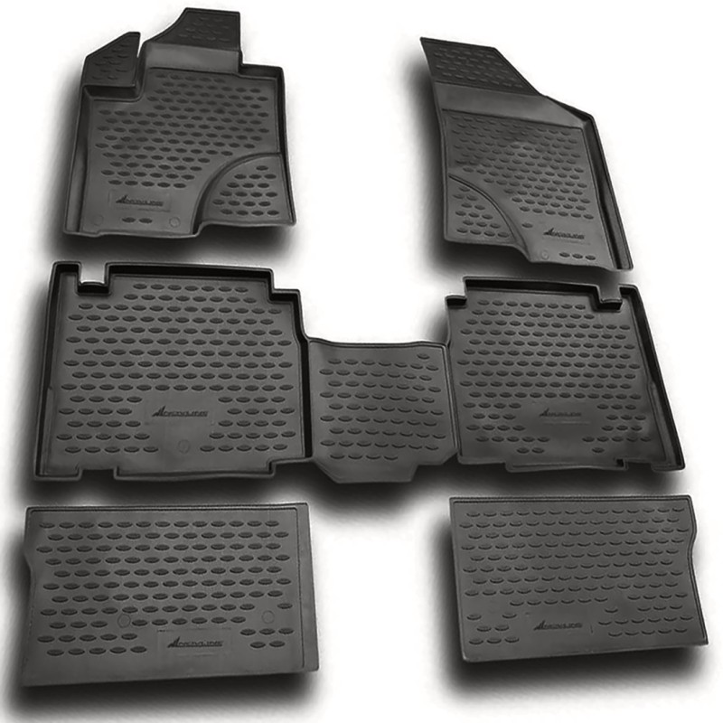 ΜΑΡΚΕ ΠΑΤΑΚΙΑ ΣΕ ΣΚΑΦΗ TPE ΛΑΣΤΙΧΟ ΓΙΑ HYUNDAI ix-55 2008-2015  ΣΕ ΑΝΘΡΑΚΙ ΣΚΟΥΡΟ ΓΚΡΙ ΧΡΩΜΑ NOVLINE - 6 ΤΕΜ.