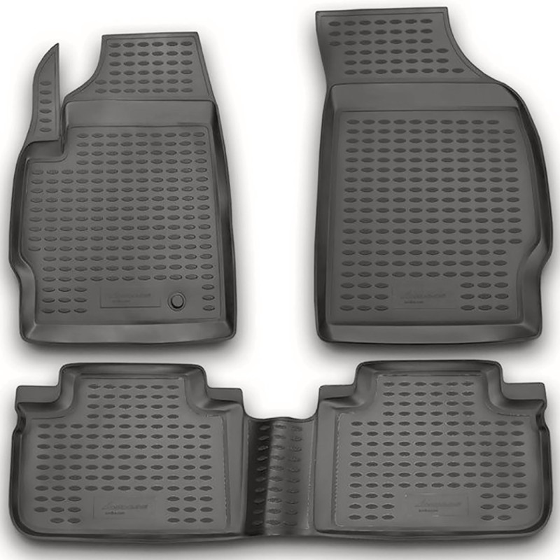 ΜΑΡΚΕ ΠΑΤΑΚΙΑ ΣΕ ΣΚΑΦΗ TPE ΛΑΣΤΙΧΟ ΓΙΑ FORD ESCAPE 2007+  ΣΕ ΑΝΘΡΑΚΙ ΣΚΟΥΡΟ ΓΚΡΙ ΧΡΩΜΑ NOVLINE - 3 ΤΕΜ.