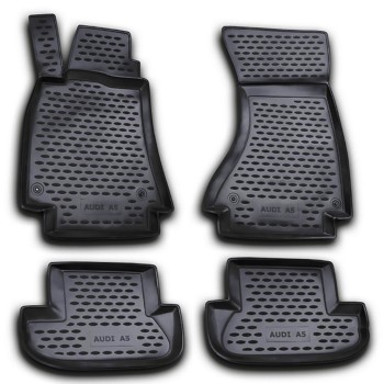 ΜΑΡΚΕ ΠΑΤΑΚΙΑ ΣΕ ΣΚΑΦΗ TPE ΛΑΣΤΙΧΟ ΓΙΑ AUDI A5 2009-2016  ΣΕ ΜΑΥΡΟ ΧΡΩΜΑ NOVLINE - 4 ΤΕΜ.