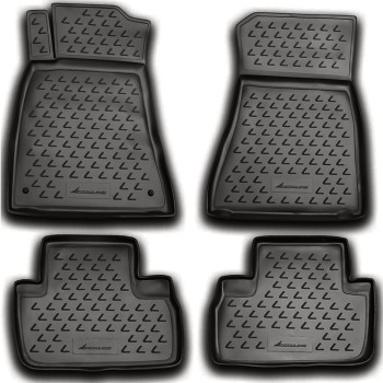 ΜΑΡΚΕ ΠΑΤΑΚΙΑ ΣΕ ΣΚΑΦΗ TPE ΛΑΣΤΙΧΟ ΓΙΑ LEXUS IS (2.5L) 01/2006+  (ΑΝΘΡΑΚΙ/ΣΚΟΥΡΟ ΓΚΡΙ) - 4 ΤΕΜ.