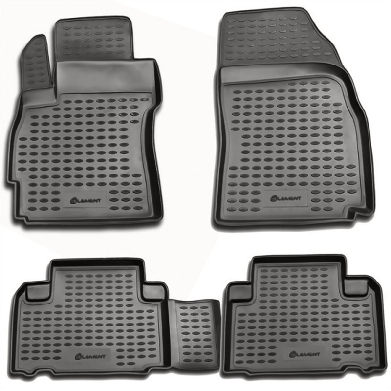 ΜΑΡΚΕ ΠΑΤΑΚΙΑ ΣΕ ΣΚΑΦΗ TPE ΛΑΣΤΙΧΟ ΓΙΑ MAZDA 5 2005-2010  ΣΕ ΑΝΘΡΑΚΙ ΣΚΟΥΡΟ ΓΚΡΙ ΧΡΩΜΑ NOVLINE - 4 ΤΕΜ.