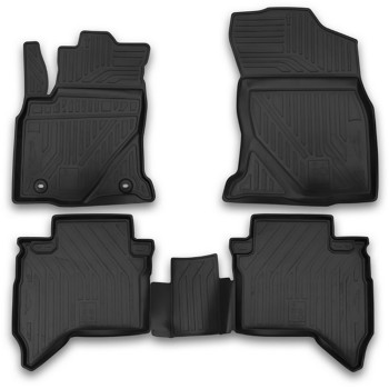 ΜΑΡΚΕ ΠΑΤΑΚΙΑ ΣΕ ΣΚΑΦΗ TPE ΛΑΣΤΙΧΟ ΓΙΑ TOYOTA HILUX 4D 08/2015+  ΣΕ ΜΑΥΡΟ ΧΡΩΜΑ NOVLINE - 4 ΤΕΜ.