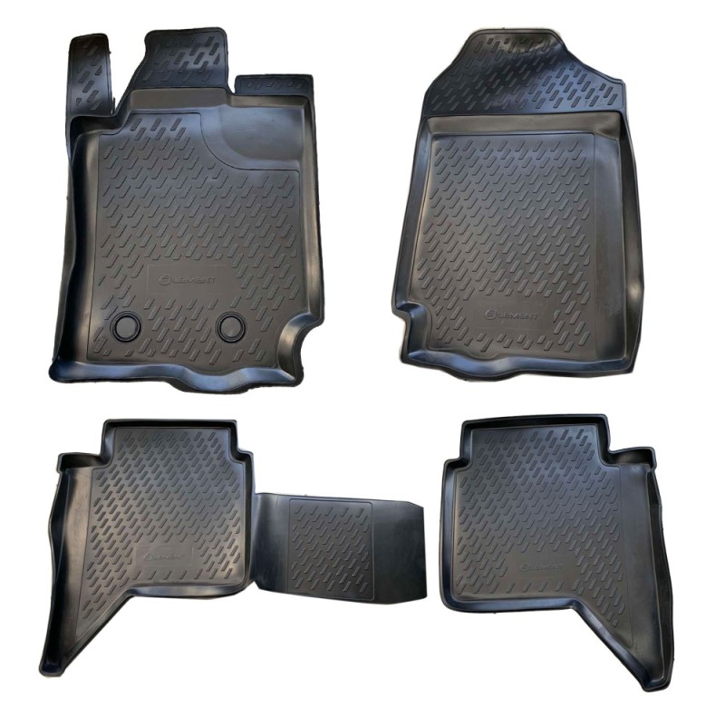 ΜΑΡΚΕ ΠΑΤΑΚΙΑ ΣΕ ΣΚΑΦΗ TPE ΛΑΣΤΙΧΟ ΓΙΑ FORD RANGER 4D 2011+  ΣΕ ΜΑΥΡΟ ΧΡΩΜΑ NOVLINE - 4 ΤΕΜ.