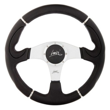 ΤΙΜΟΝΙ CENTURY 340mm ΜΑΥΡΟ/ΧΡΩΜΙΟ ΤΡΙΑΚΤΙΝΟ LUISI