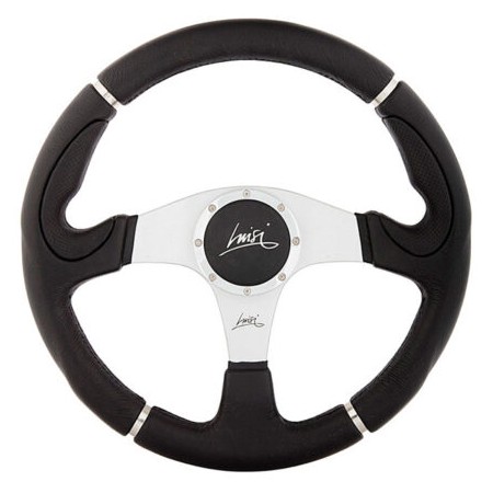 ΤΙΜΟΝΙ CENTURY 340mm ΜΑΥΡΟ/ΧΡΩΜΙΟ ΤΡΙΑΚΤΙΝΟ LUISI