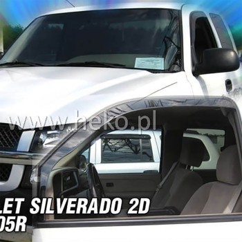 ΑΝΕΜΟΘΡΑΥΣΤΕΣ ΓΙΑ CHEVROLET SILVERADO 2D/4D 2000-2005 ΖΕΥΓΑΡΙ ΑΠΟ ΕΥΚΑΜΠΤΟ ΦΙΜΕ ΠΛΑΣΤΙΚΟ HEKO - 2 ΤΕΜ.
