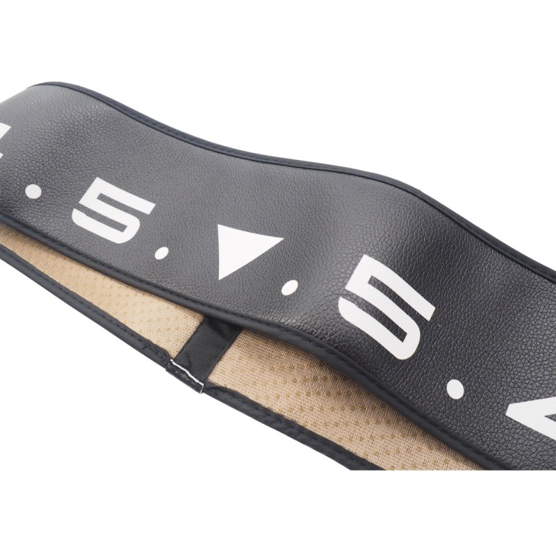 ΚΑΛΥΜΜΑ ΤΙΜΟΝΙΟΥ SOFT BLACK CLOCK (ΑΡΙΘΜΟΙ) ΟΙΚΟΛΟΓΙΚΟ ΔΕΡΜΑ 37>39cm/ 9cm SIMONI RACING - 1 TEM.