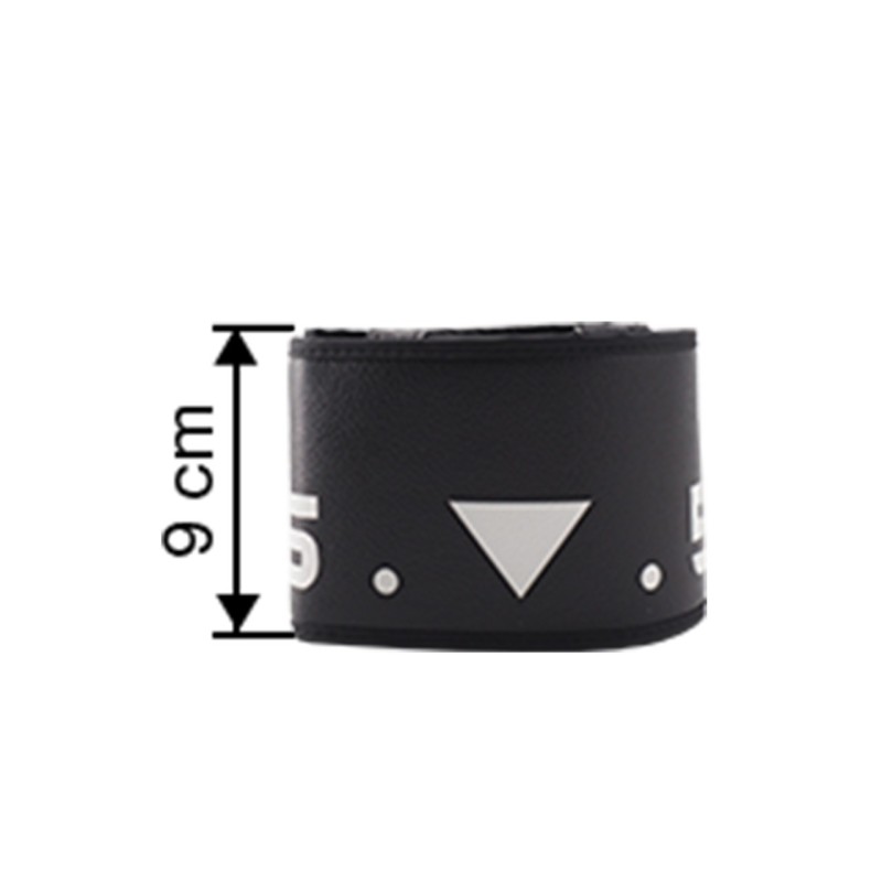 ΚΑΛΥΜΜΑ ΤΙΜΟΝΙΟΥ SOFT BLACK CLOCK (ΑΡΙΘΜΟΙ) ΟΙΚΟΛΟΓΙΚΟ ΔΕΡΜΑ 37>39cm/ 9cm SIMONI RACING - 1 TEM.