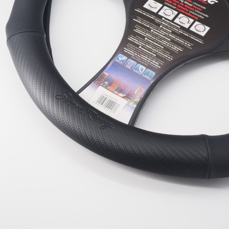 ΚΑΛΥΜΜΑ ΤΙΜΟΝΙΟΥ RACE CARBON LOOK  ΜΑΥΡΟ/CARBON/ΔΑΚΤΥΛΙΔΙ ΚΟΚΚΙΝΟ ΟΙΚΟΛΟΓΙΚΟ ΔΕΡΜΑ 37-39cm SIMONI RACING - 1 TEM.