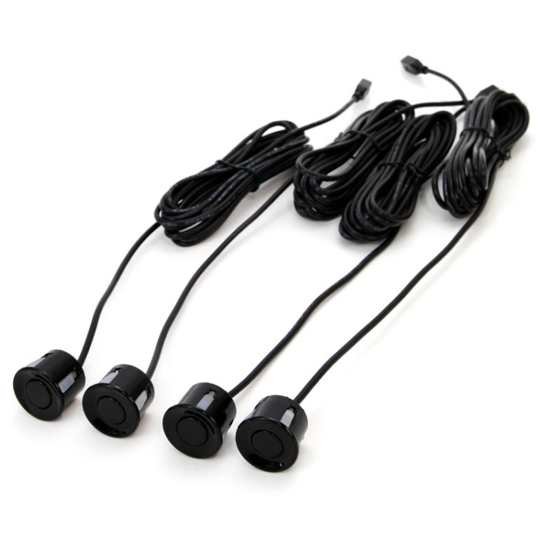 ΣΥΣΤΗΜΑ ΠΑΡΚΑΡΙΣΜΑΤΟΣ 12V ΜΕ 4 ΑΙΣΘΗΤΗΡΕΣ (ΜΑΥΡΟ) 22mm ΚΑΙ ΟΘΟΝΗ LED-GRAF  AMIO - 1 ΤΕΜ.