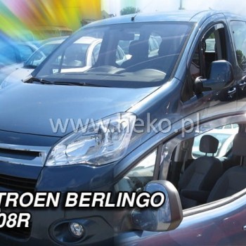 ΑΝΕΜΟΘΡΑΥΣΤΕΣ ΓΙΑ CITROEN BERLINGO/ PEUGEOT PARTNER 2008-2018 ΖΕΥΓΑΡΙ ΑΠΟ ΕΥΚΑΜΠΤΟ ΦΙΜΕ ΠΛΑΣΤΙΚΟ HEKO - 2 ΤΕΜ.