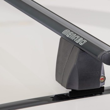 ΜΠΑΡΕΣ ΟΡΟΦΗΣ ΑΛΟΥΜΙΝΙΟΥ DELTA L BLACK 141 cm ΣΕ ΜΑΥΡΟ ΧΡΩΜΑ ΓΙΑ ΑΠΛΗ ΟΡΟΦΗ MENABO - 2 ΤΕΜ.