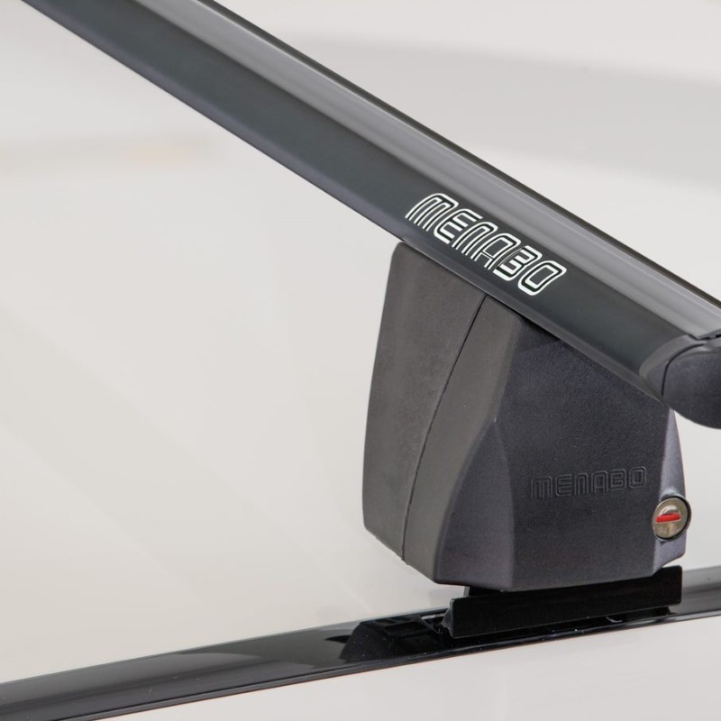 ΜΠΑΡΕΣ ΟΡΟΦΗΣ ΑΛΟΥΜΙΝΙΟΥ DELTA L BLACK 141 cm ΣΕ ΜΑΥΡΟ ΧΡΩΜΑ ΓΙΑ ΑΠΛΗ ΟΡΟΦΗ MENABO - 2 ΤΕΜ.