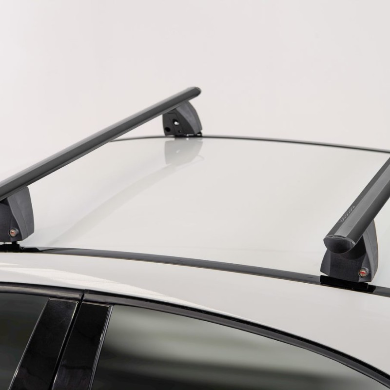 ΜΠΑΡΕΣ ΟΡΟΦΗΣ ΑΛΟΥΜΙΝΙΟΥ DELTA L BLACK 141 cm ΣΕ ΜΑΥΡΟ ΧΡΩΜΑ ΓΙΑ ΑΠΛΗ ΟΡΟΦΗ MENABO - 2 ΤΕΜ.