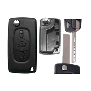 PEUGEOT 207 ΑΝΑΔΙΠΛΟΥΜΕΝΟ ΑΝΤΑΛΛΑ.ΚΛΕΙΔΙ ΜΕ ΚΑΛΥΜΜΑ 3 ΚΟΥΜΠΙΩΝ/ ΛΑΜΑ HU83 (ΧΩΡΙΣ ΥΠΟΣΤΗΡΙΞΗ ΜΠΑΤΑΡ.) DGA - 1 ΤΕΜ.