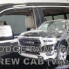 ΑΝΕΜΟΘΡΑΥΣΤΕΣ ΓΙΑ DODGE RAM 1500 CREW CAB (ΔΙΠΛΟΚΑΜΠΙΝΟ) 4D 2019+ ΣΕΤ ΑΥΤΟΚΙΝΗΤΟΥ ΑΠΟ ΕΥΚΑΜΠΤΟ ΦΙΜΕ ΠΛΑΣΤΙΚΟ HEKO - 4 ΤΕΜ.