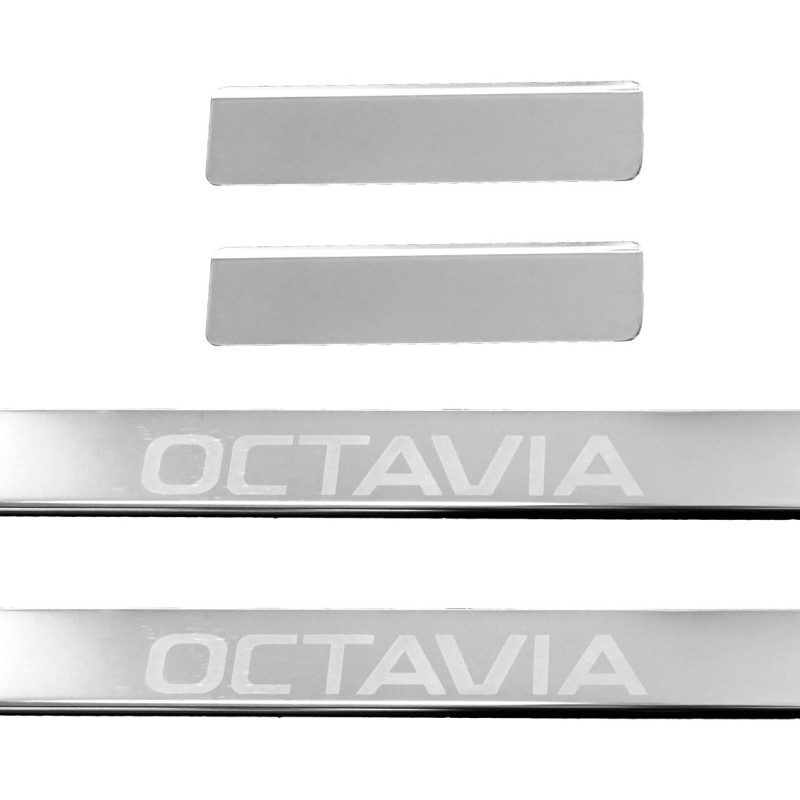 SKODA OCTAVIA 3 A7 2013+ ΜΑΡΣΠΙΕ ΕΣΩΤΕΡΙΚΑ ΑΥΤΟΚΟΛΛΗΤΑ ΑΠΟ ΑΤΣΑΛΙ ΜΕ GLOSS ΦΙΝΙΡΙΣΜΑ (ΚΑΘΡΕΠΤΗΣ) - 4 ΤΕΜ.