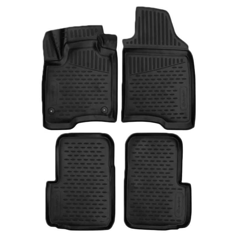 ΜΑΡΚΕ ΠΑΤΑΚΙΑ ΣΕ ΣΚΑΦΗ TPE ΛΑΣΤΙΧΟ ΓΙΑ FIAT PANDA 5D 2011+   ΣΕ ΜΑΥΡΟ ΧΡΩΜΑ NOVLINE - 4 ΤΕΜ.?