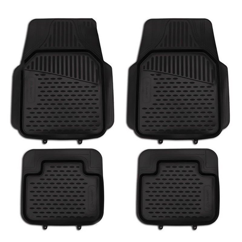 ΜΑΡΚΕ ΠΑΤΑΚΙΑ ΣΕ ΣΚΑΦΗ TPE ΛΑΣΤΙΧΟ ΓΙΑ BMW ΣΕΙΡΑ 5 G30 / M5 F90 4D 2016+  ΣΕ ΜΑΥΡΟ ΧΡΩΜΑ NOVLINE - 4 ΤΕΜ.