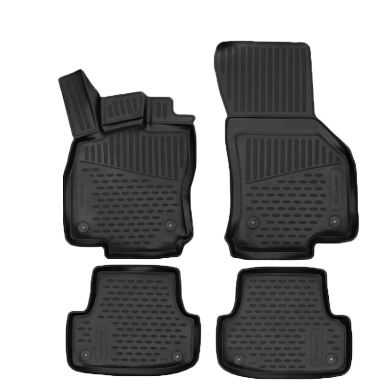 ΜΑΡΚΕ ΠΑΤΑΚΙΑ ΣΕ ΣΚΑΦΗ TPE ΛΑΣΤΙΧΟ ΓΙΑ AUDI A3 4D 2016+  ΣΕ ΜΑΥΡΟ ΧΡΩΜΑ NOVLINE - 4 ΤΕΜ.