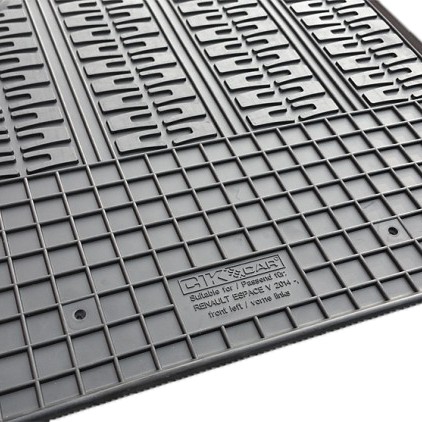 ΜΑΡΚΕ ΠΑΤΑΚΙΑ ΣΕ ΣΚΑΦΗ ΛΑΣΤΙΧΟ ΓΙΑ RENAULT ESPACE 5D 2015+ ΣΕ ΜΑΥΡΟ ΧΡΩΜΑ ΜΕ ΚΟΥΜΠΩΜΑΤΑ CIK - 4 ΤΕΜ.