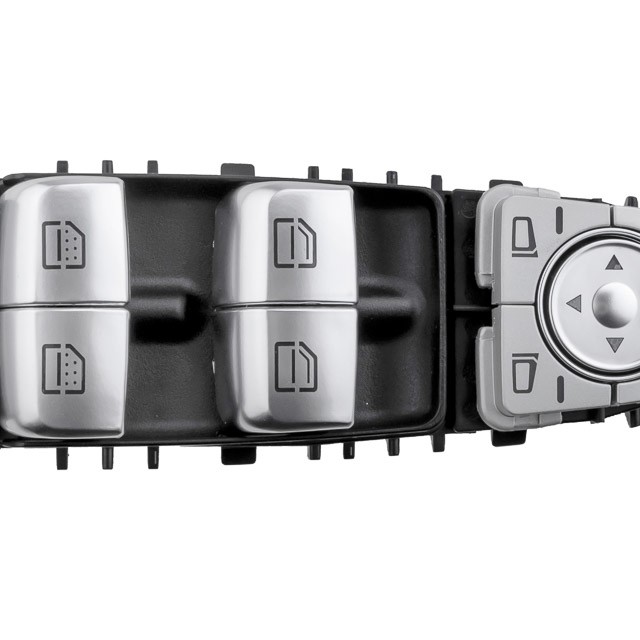 ΔΙΑΚΟΠΤΗΣ ΓΙΑ MERCEDES E-KLAS W213/S-KLAS W222 ΠΑΡΑΘΥΡΩΝ ΟΔΗΓΟΥ ΜΑΥΡΟ/ΑΣΗΜΙ ΜΕ ΛΕΥΚΟ ΦΩΣ 3PIN orig.A2139054803