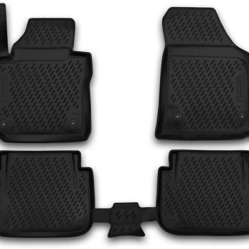 ΜΑΡΚΕ ΠΑΤΑΚΙΑ ΣΕ ΣΚΑΦΗ TPE ΛΑΣΤΙΧΟ ΓΙΑ VW CADDY 2015+  ΣΕ ΜΑΥΡΟ ΧΡΩΜΑ NOVLINE - 4 ΤΕΜ.