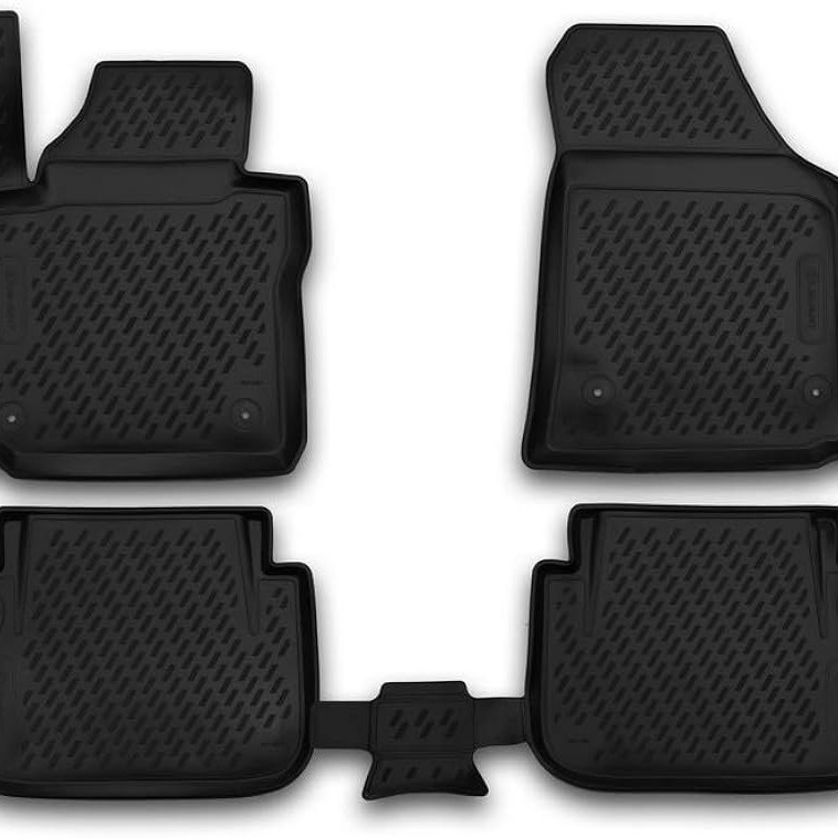 ΜΑΡΚΕ ΠΑΤΑΚΙΑ ΣΕ ΣΚΑΦΗ TPE ΛΑΣΤΙΧΟ ΓΙΑ VW CADDY 2015+  ΣΕ ΜΑΥΡΟ ΧΡΩΜΑ NOVLINE - 4 ΤΕΜ.