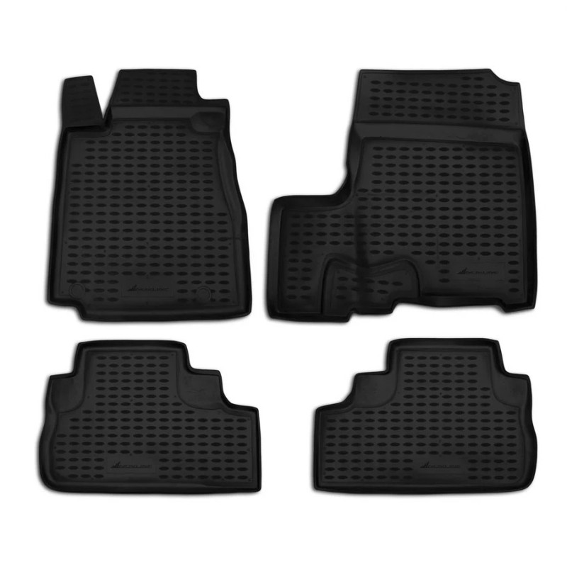 ΜΑΡΚΕ ΠΑΤΑΚΙΑ ΣΕ ΣΚΑΦΗ TPE ΛΑΣΤΙΧΟ ΓΙΑ HONDA CR-V III 2007+  ΣΕ ΜΑΥΡΟ ΧΡΩΜΑ NOVLINE - 4 ΤΕΜ.