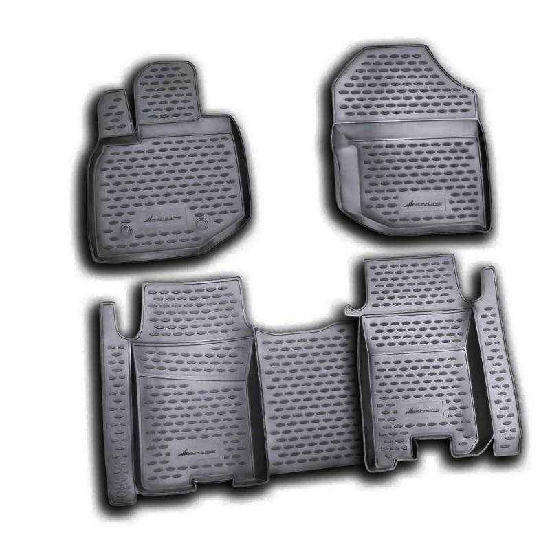 ΜΑΡΚΕ ΠΑΤΑΚΙΑ ΣΕ ΣΚΑΦΗ TPE ΛΑΣΤΙΧΟ ΓΙΑ HONDA JAZZ 10/2008-2015  ΣΕ ΜΑΥΡΟ ΧΡΩΜΑ NOVLINE - 4 ΤΕΜ.