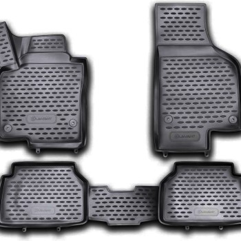 ΜΑΡΚΕ ΠΑΤΑΚΙΑ ΣΕ ΣΚΑΦΗ TPE ΛΑΣΤΙΧΟ ΓΙΑ VW TIGUAN 5D 10/2007-2016   ΣΕ ΜΑΥΡΟ ΧΡΩΜΑ NOVLINE - 4 ΤΕΜ.