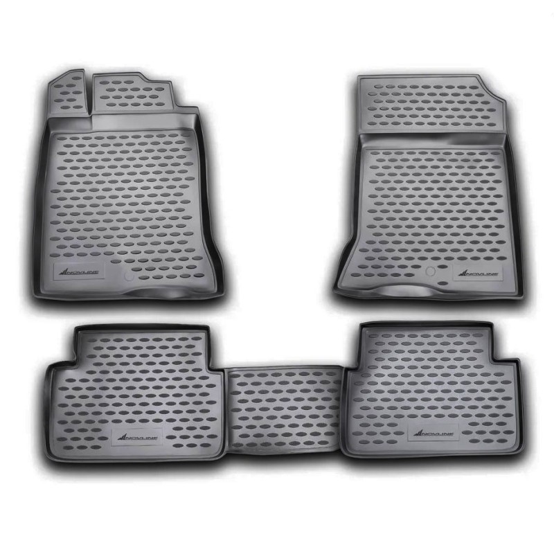 ΜΑΡΚΕ ΠΑΤΑΚΙΑ ΣΕ ΣΚΑΦΗ TPE ΛΑΣΤΙΧΟ ΓΙΑ RENAULT LAGUNA III 10/2007+  ΣΕ ΜΑΥΡΟ ΧΡΩΜΑ NOVLINE - 4 ΤΕΜ.