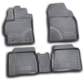 ΜΑΡΚΕ ΠΑΤΑΚΙΑ ΣΕ ΣΚΑΦΗ TPE ΛΑΣΤΙΧΟ ΓΙΑ TOYOTA PRIUS 10/2009-2016  ΣΕ ΜΑΥΡΟ ΧΡΩΜΑ NOVLINE - 4 ΤΕΜ.