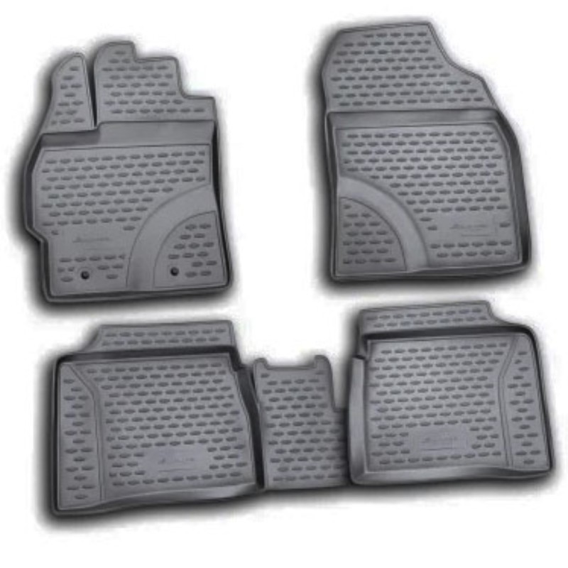 ΜΑΡΚΕ ΠΑΤΑΚΙΑ ΣΕ ΣΚΑΦΗ TPE ΛΑΣΤΙΧΟ ΓΙΑ TOYOTA PRIUS 10/2009-2016  ΣΕ ΜΑΥΡΟ ΧΡΩΜΑ NOVLINE - 4 ΤΕΜ.