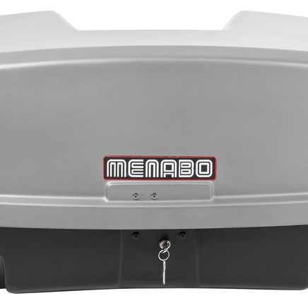 Μπαγκαζιέρα Κοτσαδόρου Nekkar Silver 300 σε ασημί με μαύρο χρώμα και ματ ανάγλυφη υφή για βάση ποδηλάτου κοτσαδόρου Race 3/4 Menabo - 1 τεμ.