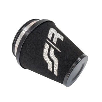 ΦΙΛΤΡΟΧΟΑΝΗ ΚΩΝΙΚΗ ΜΑΥΡΗ ME LOGO ΛΕΥΚΟ SIMONI ΜΕ 3 ΑΝΤΑΠΤΟΡΕΣ (60/65/70cm) SIMONI RACING - 1 TEM.