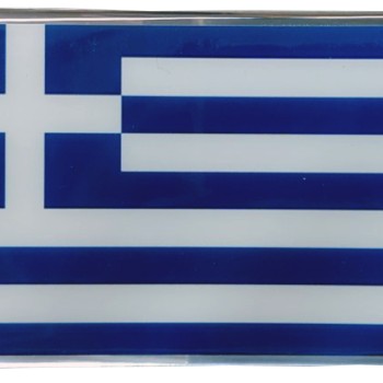 GREECE ΑΥΤΟΚΟΛΛΗΤΗ ΕΛΛΗΝΙΚΗ ΣΗΜΑΙΑ 10 X 6,8 cm ΜΠΛΕ/ΛΕΥΚΟ/ΧΡΩΜΙΟ ΜΕ ΕΠΙΚΑΛΥΨΗ ΣΜΑΛΤΟΥ- 1 ΤΕΜ.