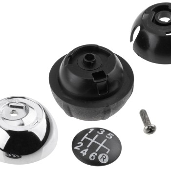 ΠΟΜΟΛΟ ΤΑΧΥΤΗΤΩΝ ΜΑΡΚΕ ΜΕ ΕΝΔΕΙΞΗ 6 ΤΑΧΥΤΗΤΩΝ ΣΕ ΧΡΩΜΙΟ-ΑΣΗΜΙ-ΜΑΥΡΟΧΡΩΜΑ ΓΙΑ FIAT 500 ABARTH 2007+ NTY - 1 ΤΕΜ.