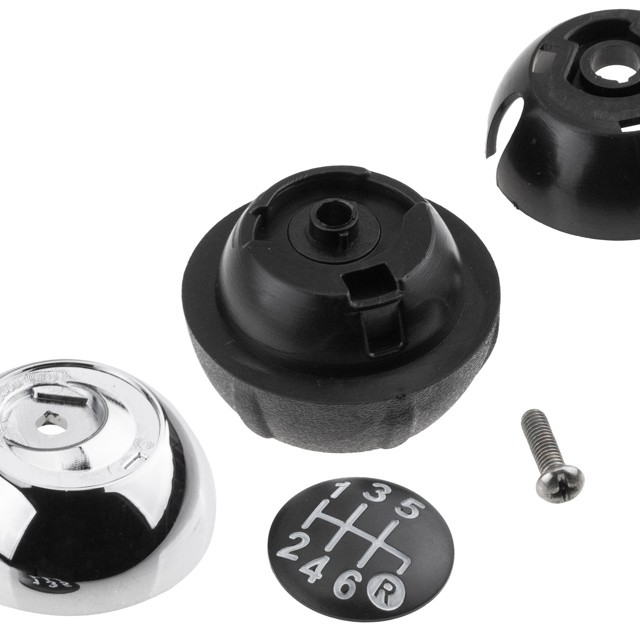 ΠΟΜΟΛΟ ΤΑΧΥΤΗΤΩΝ ΜΑΡΚΕ ΜΕ ΕΝΔΕΙΞΗ 6 ΤΑΧΥΤΗΤΩΝ ΣΕ ΧΡΩΜΙΟ-ΑΣΗΜΙ-ΜΑΥΡΟΧΡΩΜΑ ΓΙΑ FIAT 500 ABARTH 2007+ NTY - 1 ΤΕΜ.