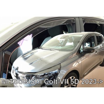 ΑΝΕΜΟΘΡΑΥΣΤΕΣ ΓΙΑ MITSUBISHI COLT 5D 2023+ ΖΕΥΓΑΡΙ ΑΠΟ ΕΥΚΑΜΠΤΟ ΦΙΜΕ ΠΛΑΣΤΙΚΟ HEKO - 4 ΤΕΜ.