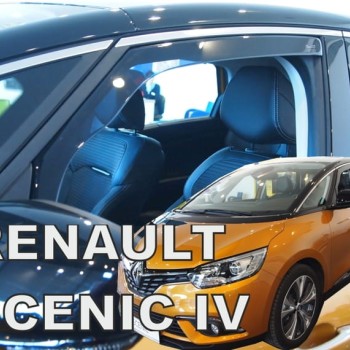 ΑΝΕΜΟΘΡΑΥΣΤΕΣ ΓΙΑ RENAULT SCENIC 5D 2017+ / GRAND SCENIC 5D 2017+  ΖΕΥΓΑΡΙ ΑΠΟ ΕΥΚΑΜΠΤΟ ΦΙΜΕ ΠΛΑΣΤΙΚΟ HEKO - 2 ΤΕΜ.