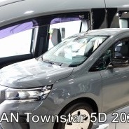 ΑΝΕΜΟΘΡΑΥΣΤΕΣ ΓΙΑ NISSAN TOWNSTAR 5D 2021+ ΣΕΤ ΑΥΤΟΚΙΝΗΤΟΥ ΑΠΟ ΕΥΚΑΜΠΤΟ ΦΙΜΕ ΠΛΑΣΤΙΚΟ HEKO - 4 ΤΕΜ