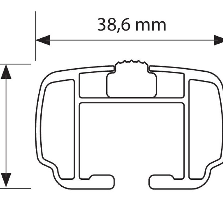 Ολοκληρωμένο σετ (Μπάρες-Πόδια) Nowa M (120 cm)