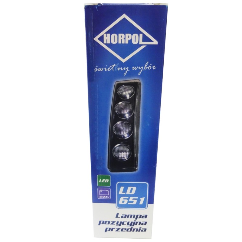 DRL HOR64 12/24V ΠΡΟΣΘΕΤΟ DAYTIME ΔΙΕΘΝΗ ΜΕ 4LED 0,5W 181x48mm ΜΑΥΡΟ 1ΤΕΜ